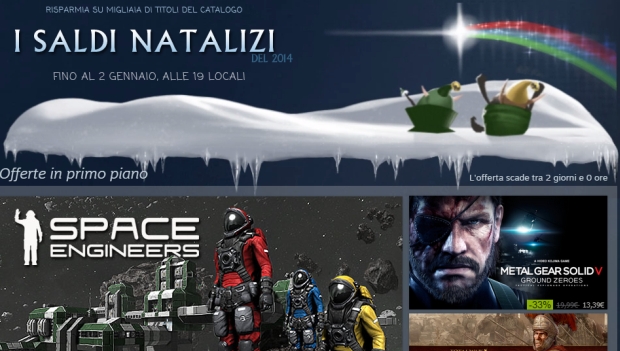 I saldi natalizi iniziano su Steam: offerte ogni 12 ore