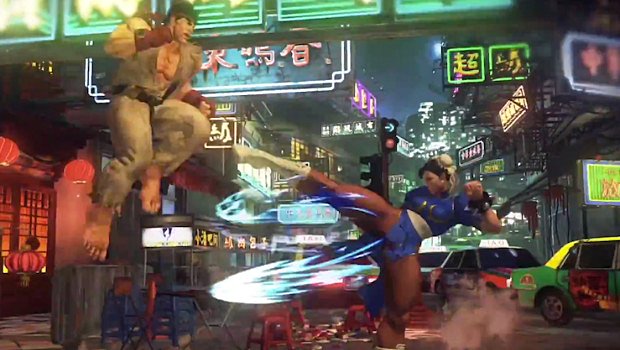 Street Fighter V: Ryu e Chun Li combattono in video