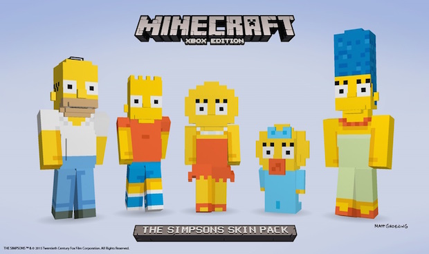 Minecraft, arrivano i Simpson: da febbraio su Xbox One e Xbox 360