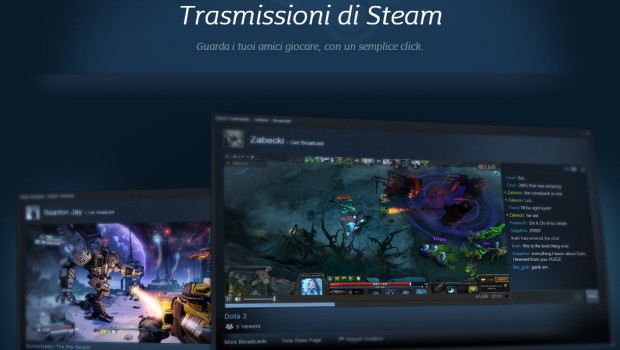 Steam Broadcasting aperto a tutti