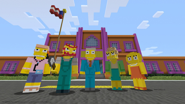 Minecraft, i Simpson arrivano anche su PlayStation