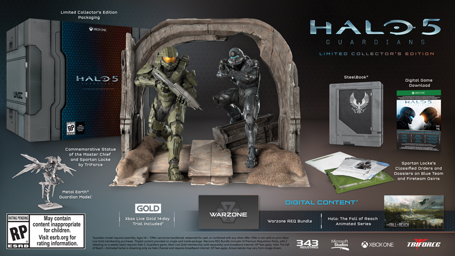 Halo 5: Guardians, chi acquisterà la Limited Collector’s Edition potrà ottenere la copia fisica del gioco