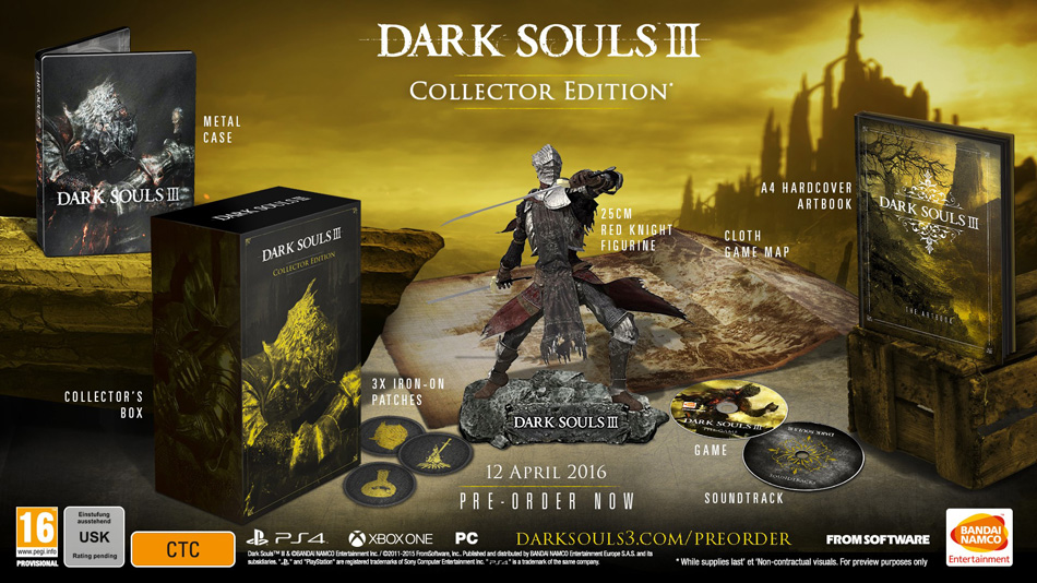 Dark Souls III, svelate le edizioni Collector’s e Prestige