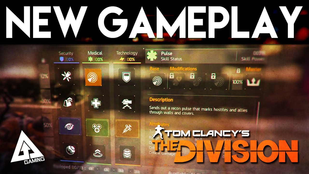 Tm Clancy's The Division| abilità, armi, perk e personalizzazione dell'equipaggiamento | nuovo video
