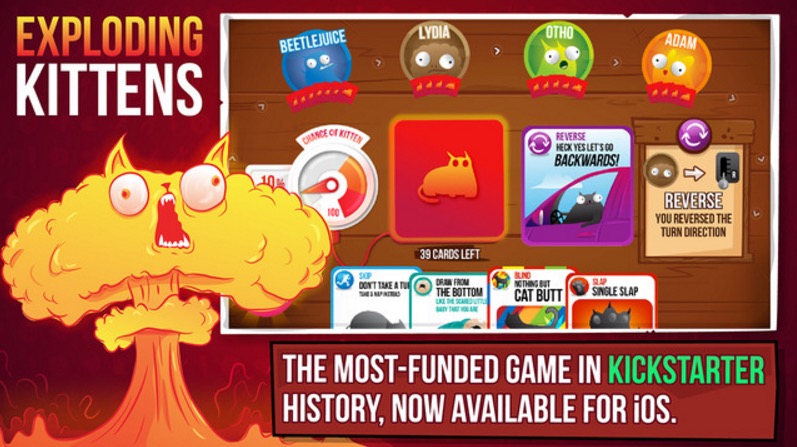 Exploding Kittens sbarca su iOS