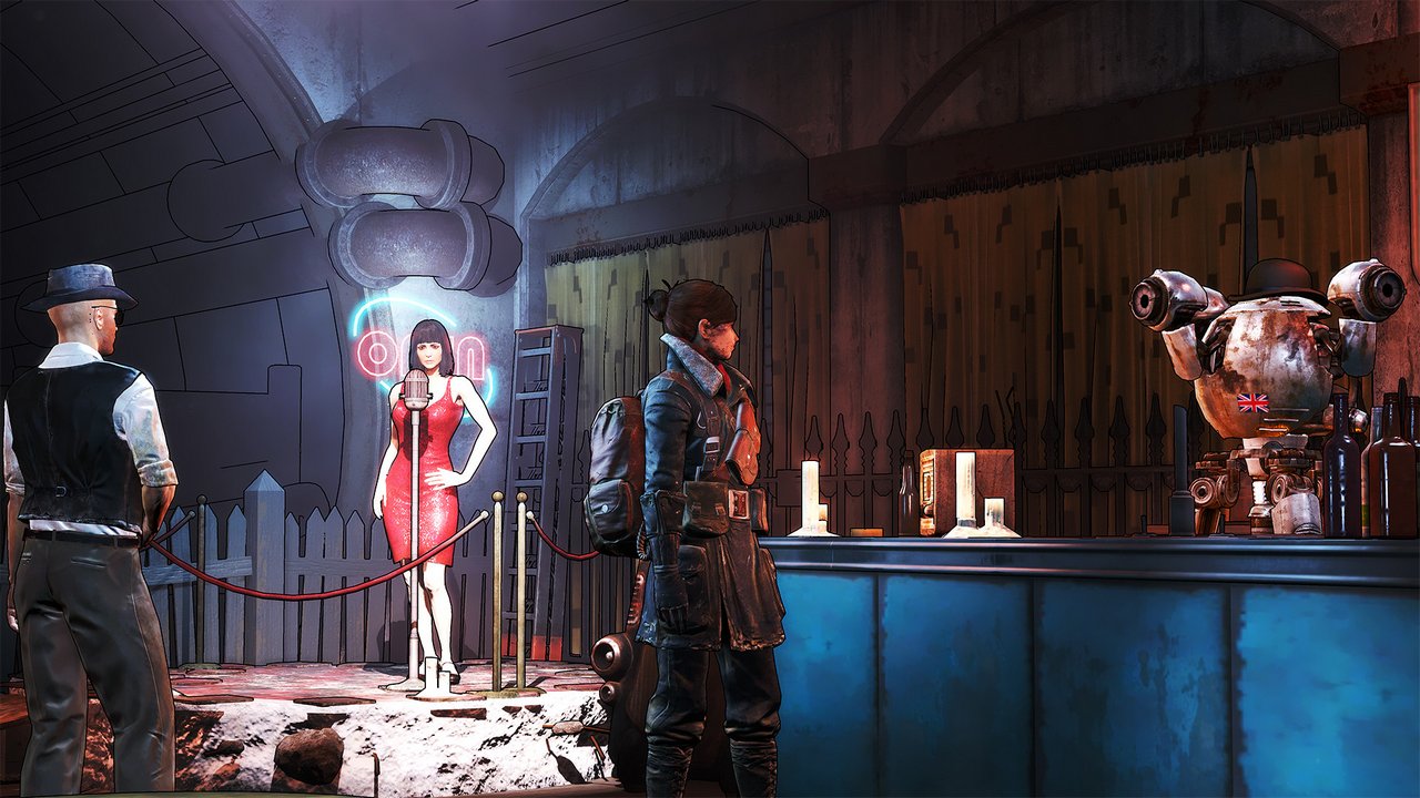 Fallout 4 incontra Borderlands con la mod per la grafica cel-shaded