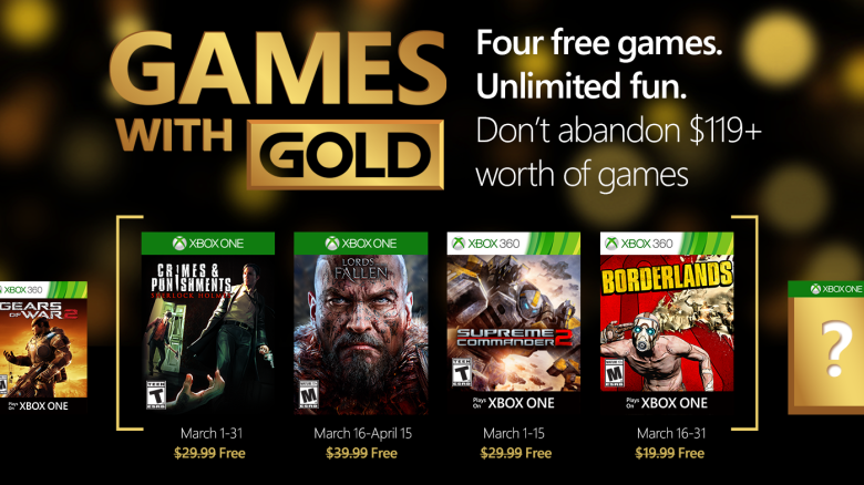 Games With Gold: svelati i videogiochi gratuiti di Marzo