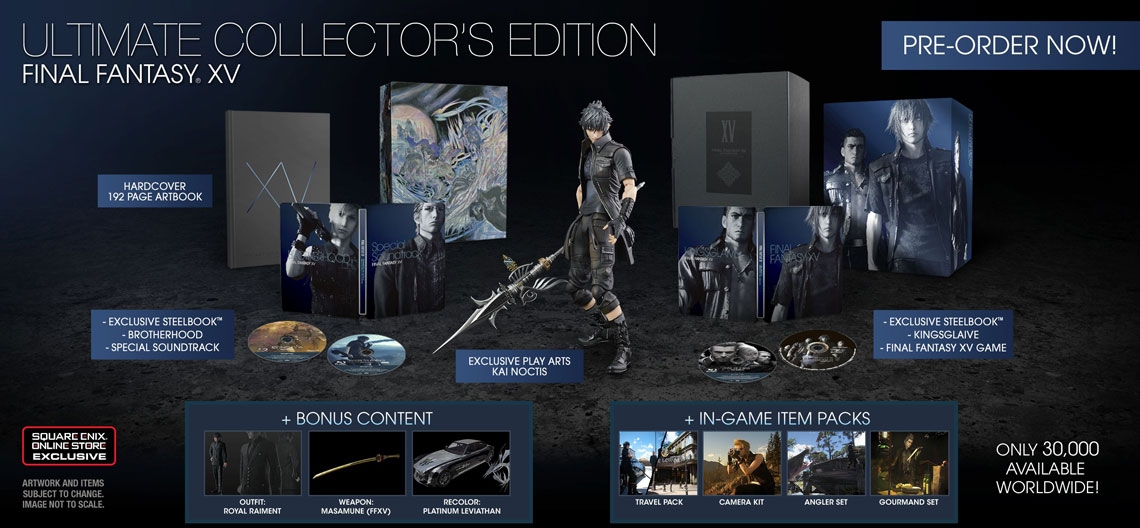 Final Fantasy XV, svelate le edizioni speciali per Xbox One e PS4