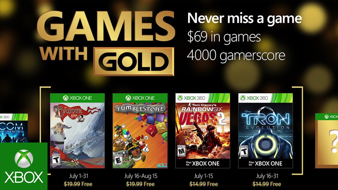 Games With Gold | giochi gratuiti | Xbox One e Xbox 360 | luglio 2016
