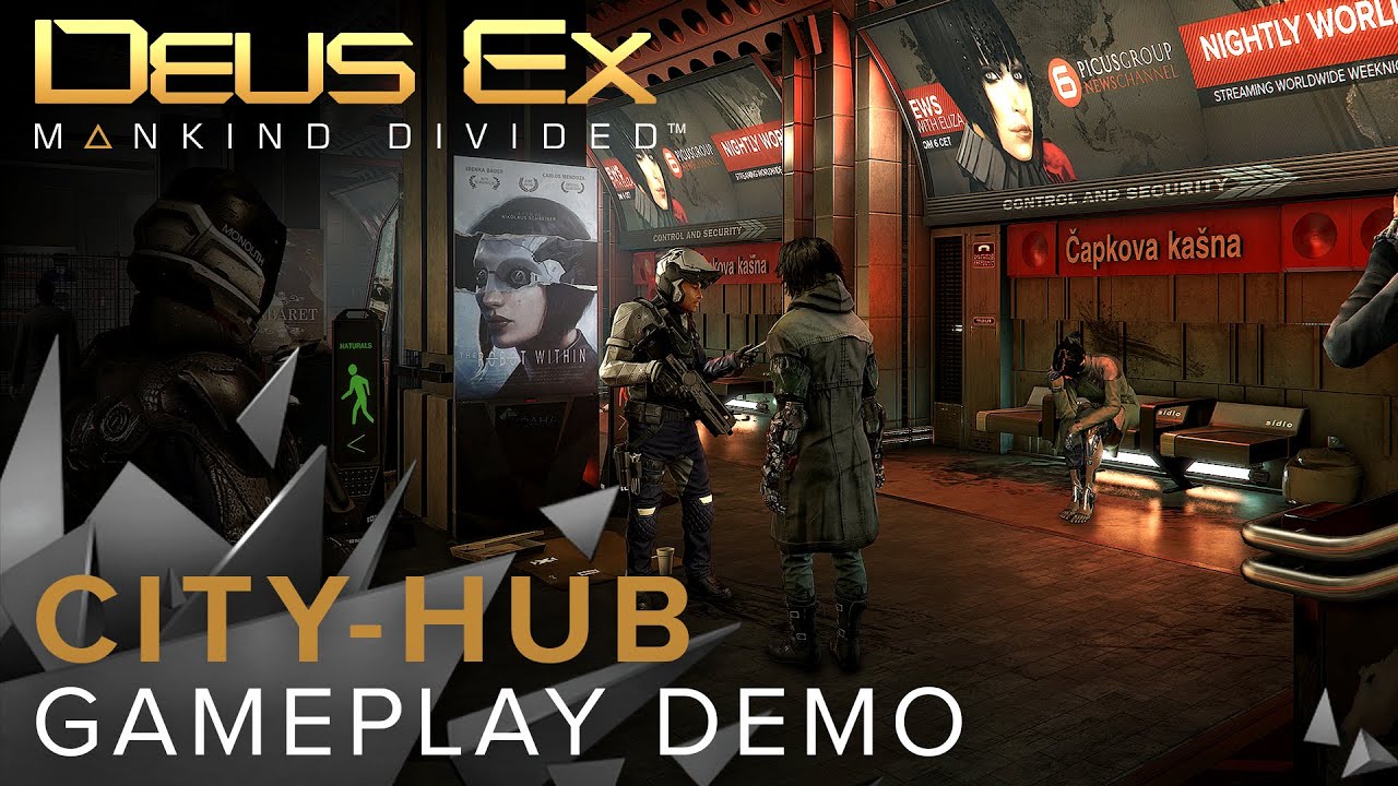Deus Ex: Mankind Divided | Hub cittadino | nuovo video di gioco