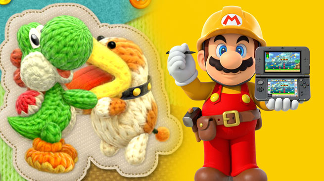 Super Mario Maker e Yoshi's Woolly World: annunciate le versioni per Nintendo 3DS