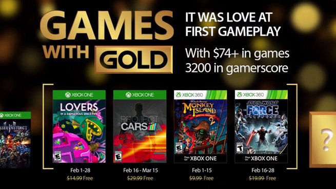 Games With Gold: annunciati i videogiochi gratuiti di Febbraio