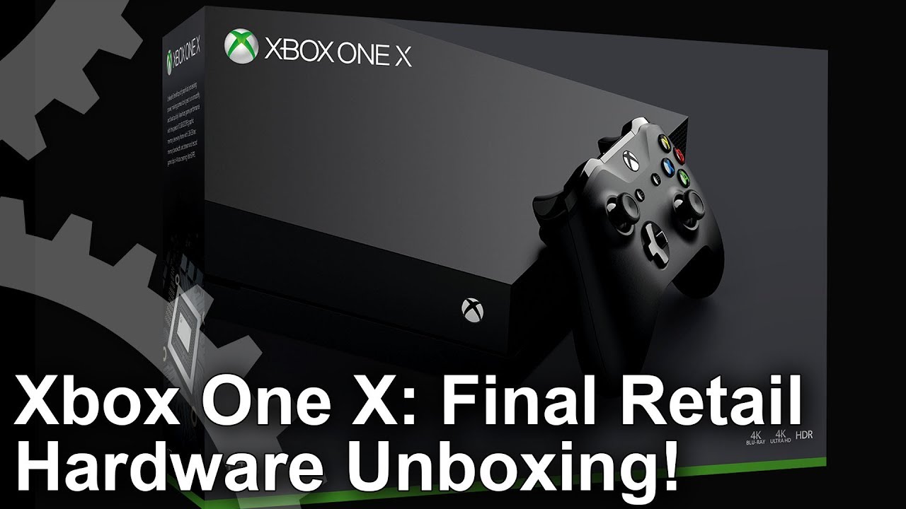 Xbox One X Unboxing + Size Comparisons with PS4 Pro!