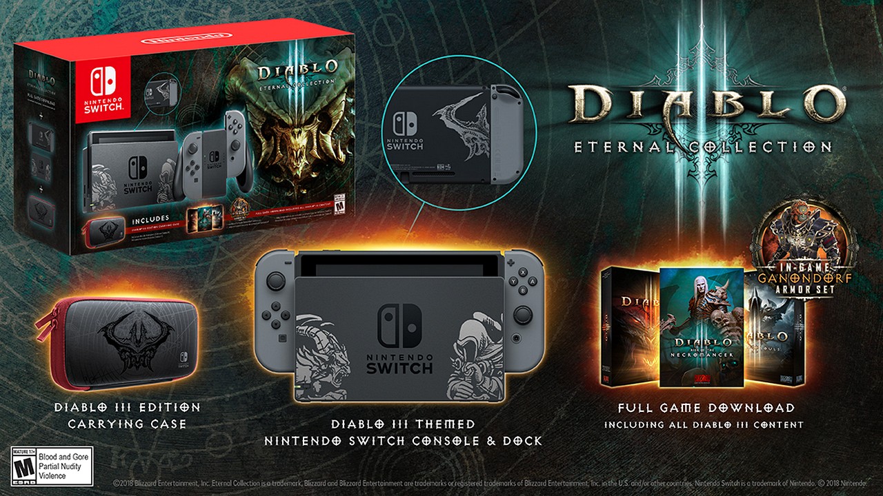 Nintendo Switch: svelato il bundle con Diablo III Eternal Collection