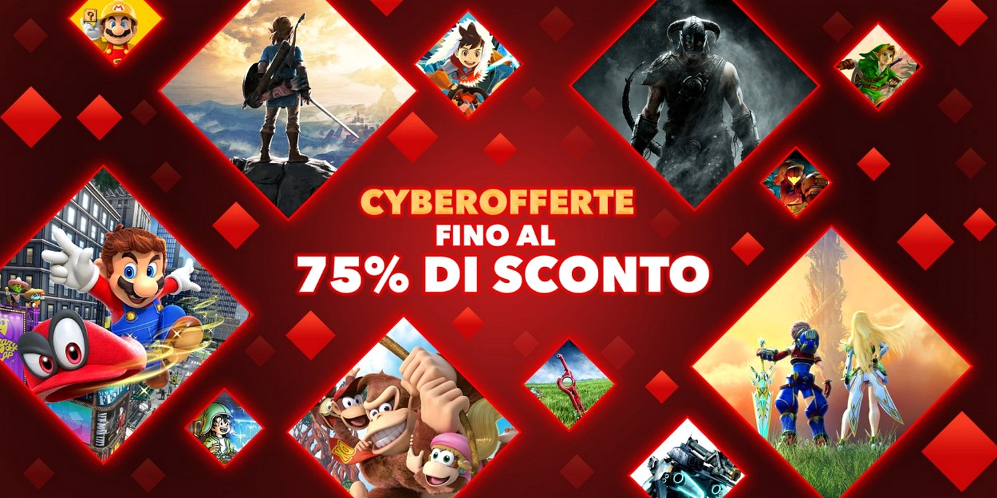 Nintendo Switch: al via le Cyberofferte dell'eShop per il Black Friday