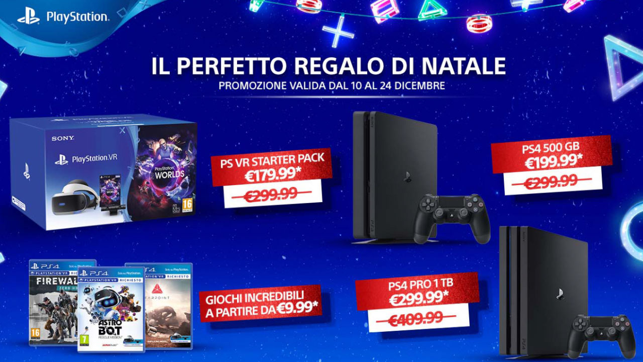 PlayStation 4: annunciate le Offerte di Natale su console, videogiochi e accessori