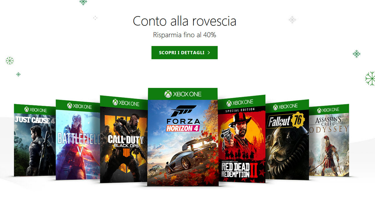 Xbox One: partono le Offerte Natalizie dello Store