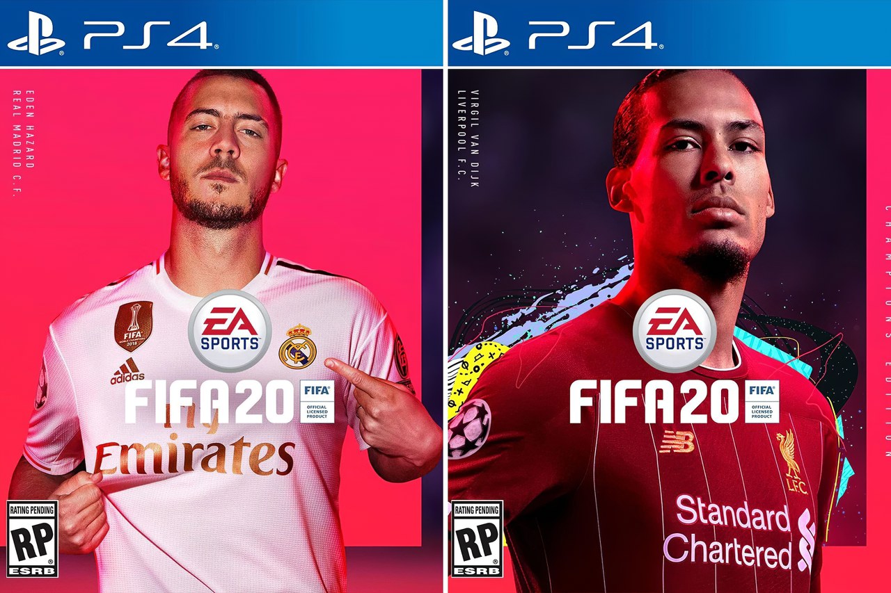FIFA 20: Hazard e van Dijk nella copertina ufficiale del gioco EA Sports